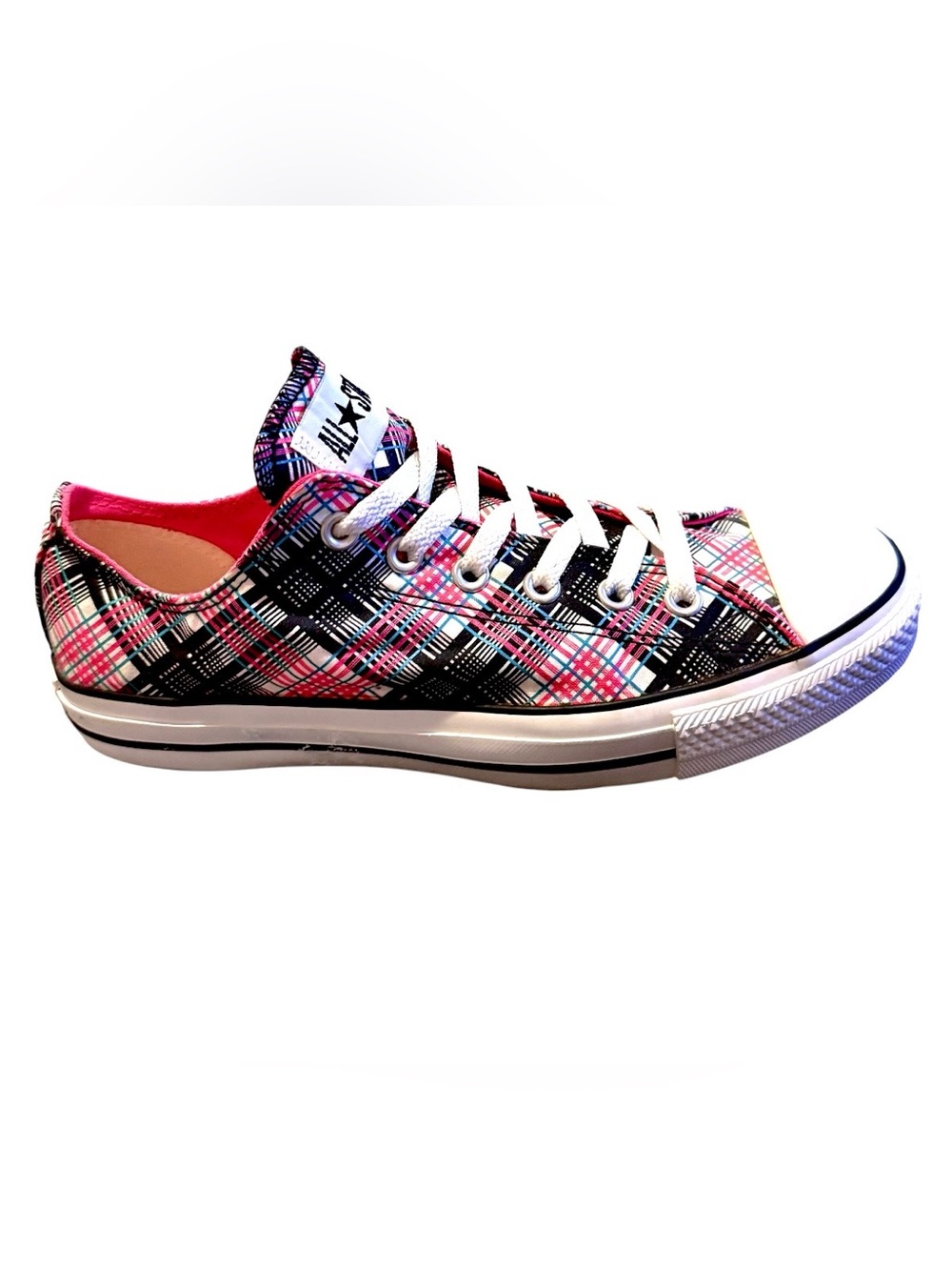 Converse Chuck Taylor Women’s All Star Plaid OX Low Top Sneakers 514111F - Picture 3 of 10